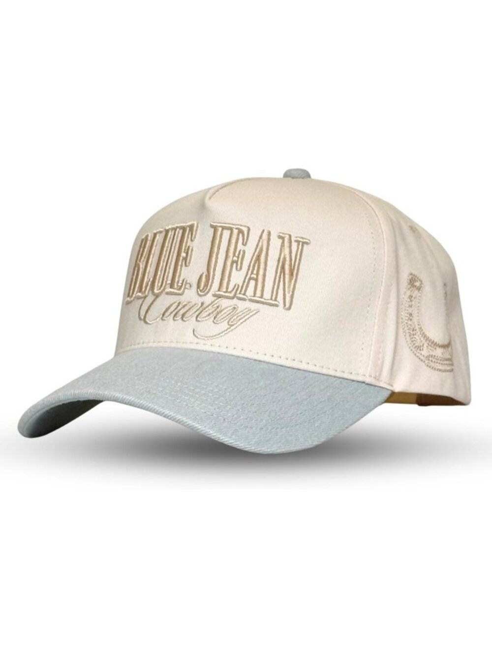 Vintage Western Trucker Hat | Unisex Country Style | Camo Denim Snapback Cap